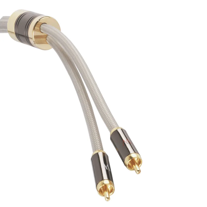 Skw sk-hf001 double rca 2rca signal line fever cd amplifier player audio cable 