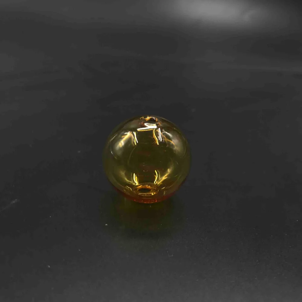 25mm double hole color ball glass globe pendant glass bottle vial pendant perfume oil necklace accessories handmad decor 10pcs