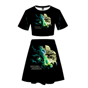 

Michael Joseph Jackson singer Trend Set two-Piece Women's Fashion Summer New Women's Fashion Casual Cool Summer Fashion Suit