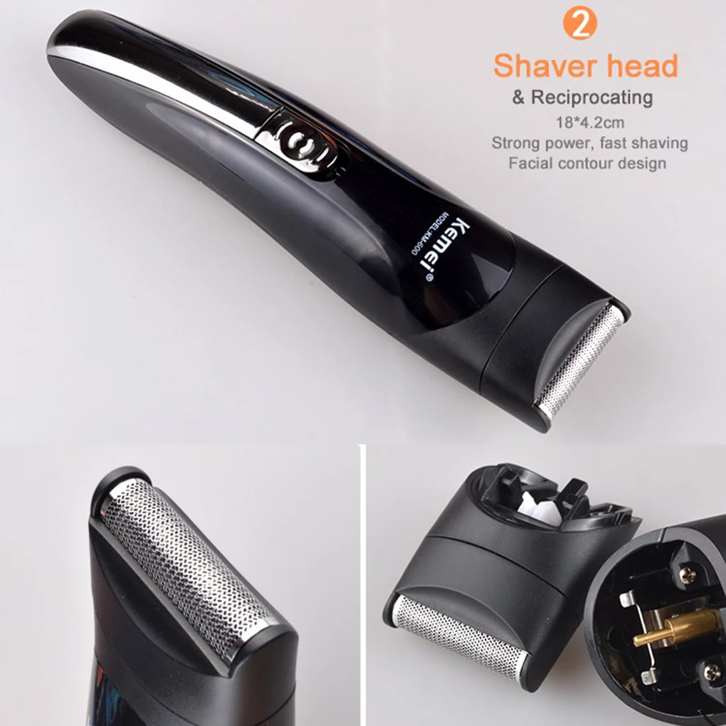 KEMEI многофункциональный триммер для взрослых волос Машинка для стрижки волос перезаряжаемая бритва устройства для бритья