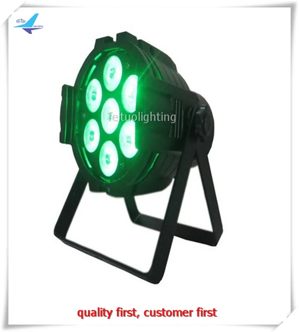 

A-(4/lot) 7x18w 6 in1 rgbwa uv mini par cans 10 chs DMX Wedding Lamp DJ Home Party Show Stage Lighting-Par
