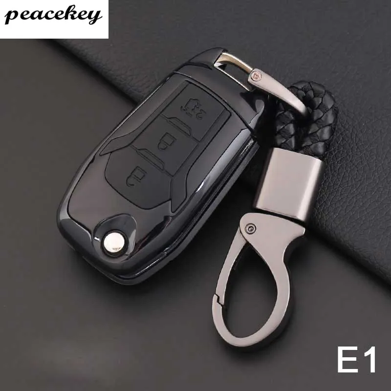 Карбоновый силиконовый защитный чехол для ключей для Ford Escort Mondeo Everest Ranger Fusion Auto Key Shell