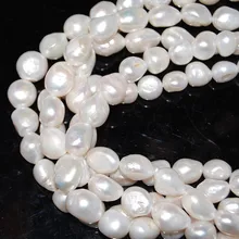 SNH 12 мм красивые жемчужные бусины почти в стиле барокко класс дешевые пресноводные бусины из жемчуга сердечник 15