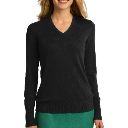 Port Authority LSW285 Ladies V-Neck Sweater Black - 3XL (1)