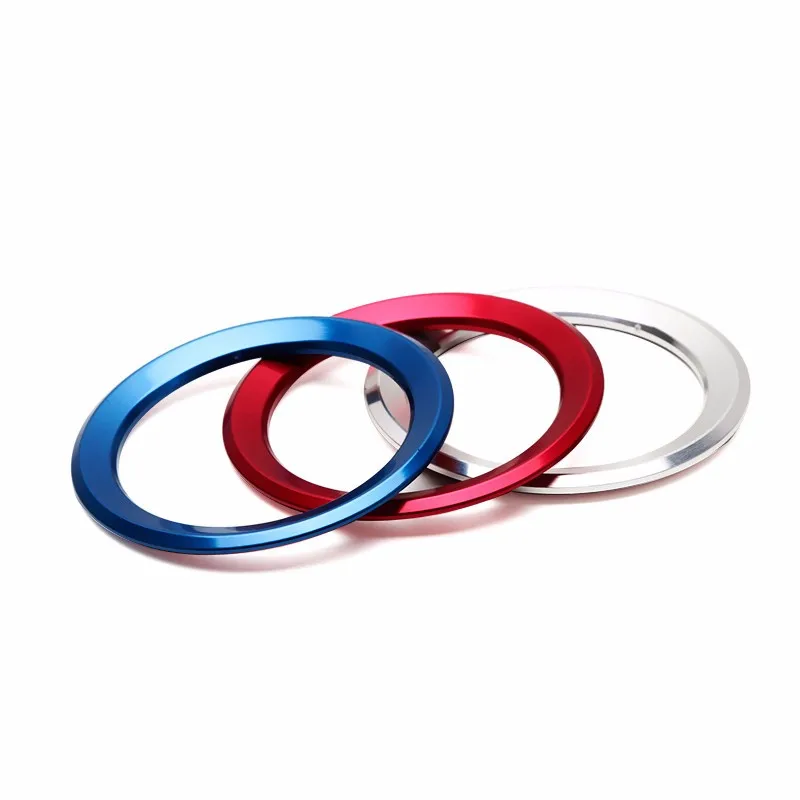 Car Steering Wheel Logo Circle decoration trim Aluminum Styling Interior Sequin For BMW 13 Series GT5 X1 X3 X5 X6 (1)