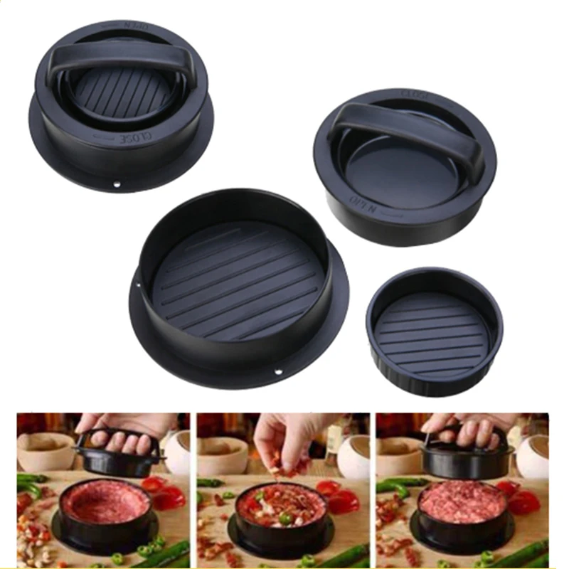 

3 In 1 Non-stick Kitchen Stuffed Burger Press Hamburger Patty Maker Sliders DIY Burger Meat Press Tool Kitchen Gadgets