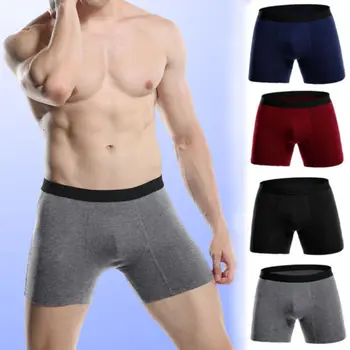 

Men Comfy Breathable Seamless Underwear Ice Silk Boxer Shorts Underpants Boxers