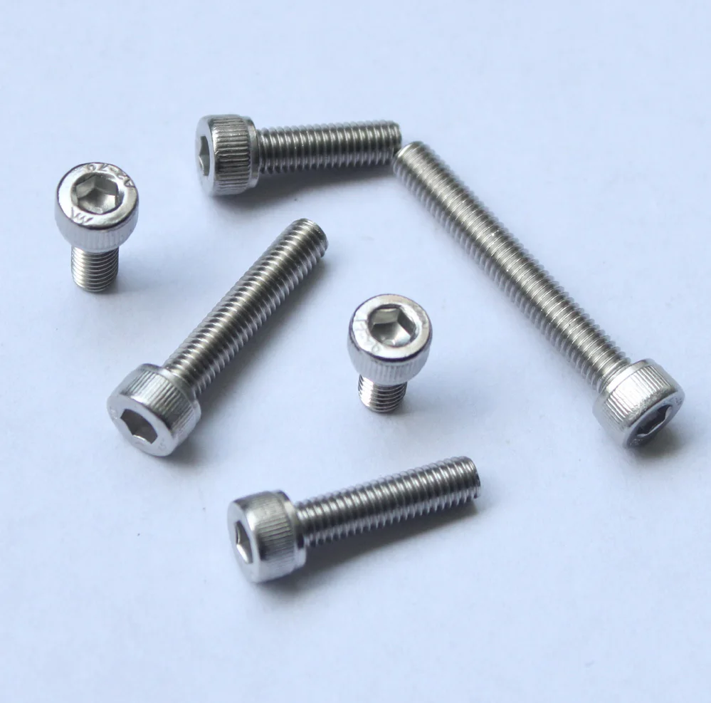 #6-32x1-1/4 UNC винты с шестигранной головкой A2 из нержавеющей стали полной резьбой PK 100
