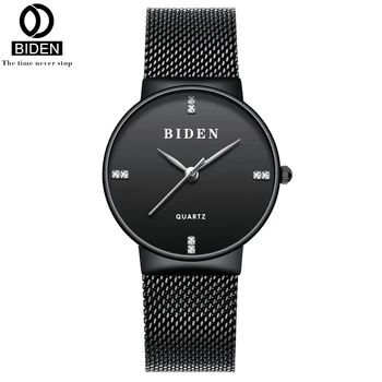 

BIDEN Women Watches Mesh Stainless Steel Bracelet Watch Fashion Japanese Quartz Wristwatches Montre Femme Relogio Feminino 0047