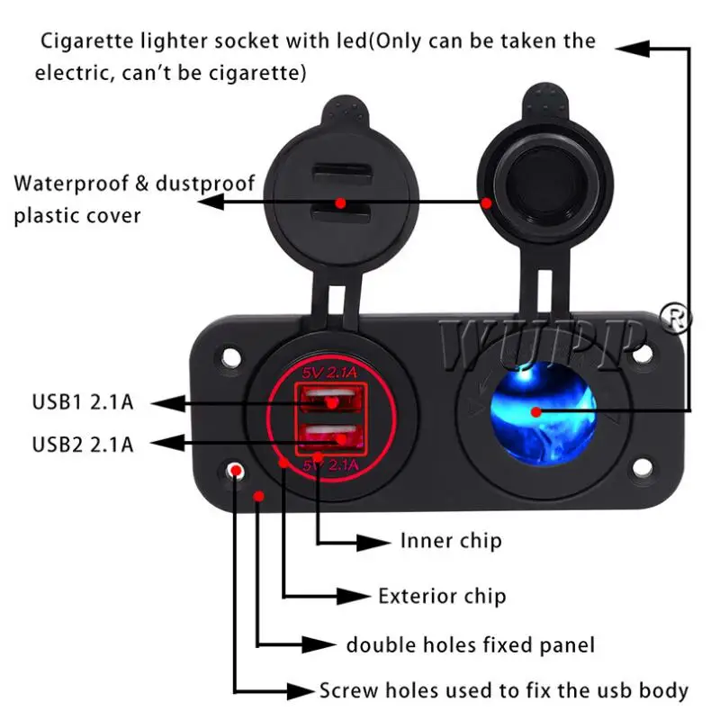USB charger Cigarette Lighter 2