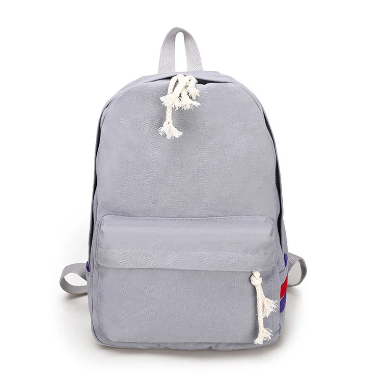 

Korean New Pattern Pure Cotton Wash Canvas Both Shoulders Package Personality Fashion Colour Bar Student A Bag Backpack