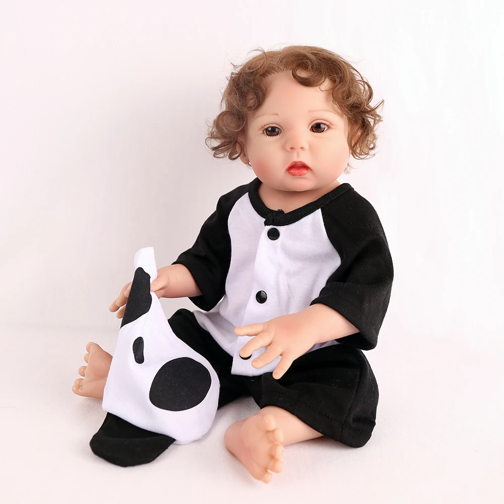 48 см мягкие силиконовые куклы Reborn Baby реалистичные живая девушка ванна игра