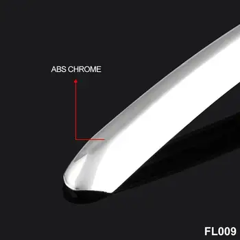 

Car Exterior Decoration For Audi Front Fog Lights Decorative Strip Abs Chrome Decorative Lights For Audi Q3 16-17