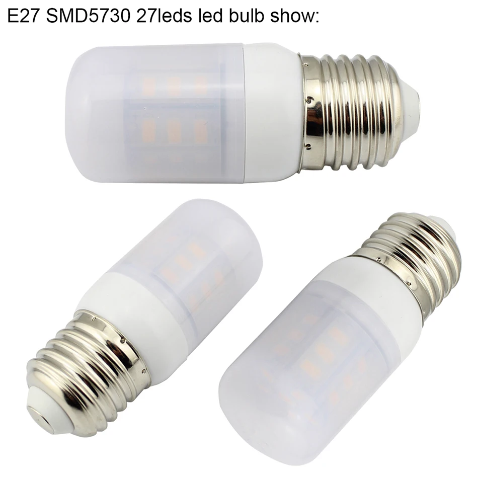 E27 SMD5730 27led led bulb show