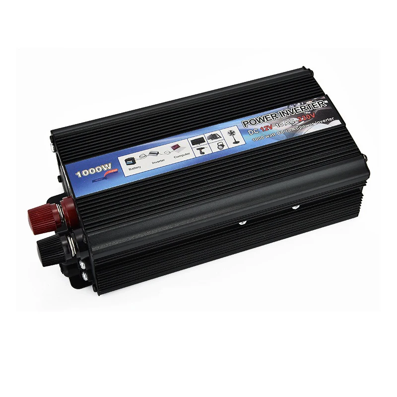 Portable Car Inverter AC 220110V 1000W Car Charger Power Inverter Converter 12 v to 220v Universal Socket Power Inverter (4)