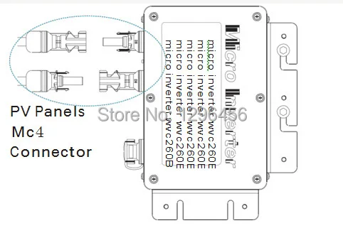 260 Вт сетевой инвертор, инвертор солнечной энергии вход DC22V~ 50V выход AC90V~ 140V или AC180V~ 260 V, функция MPPT для панели 300W 36V