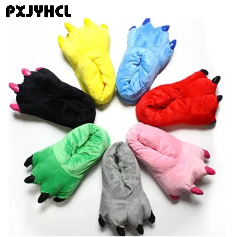 

Kid Animal Kigurumi Slippers Women Anime Onesie Pajama Shoes Adult Cartoon Unicorn Tiger Stitch Winter Warm Pink Shoes For Man