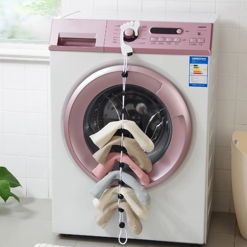 Home socks hanging rope creative multi-function washing clothes drying socks lanyard Clotheslines