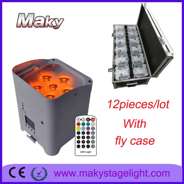 12 lichten/Flight case batterij draadloze & IR afstandsbediening ... 12 lichten/Flight case batterij draadloze & IR afstandsbediening ...