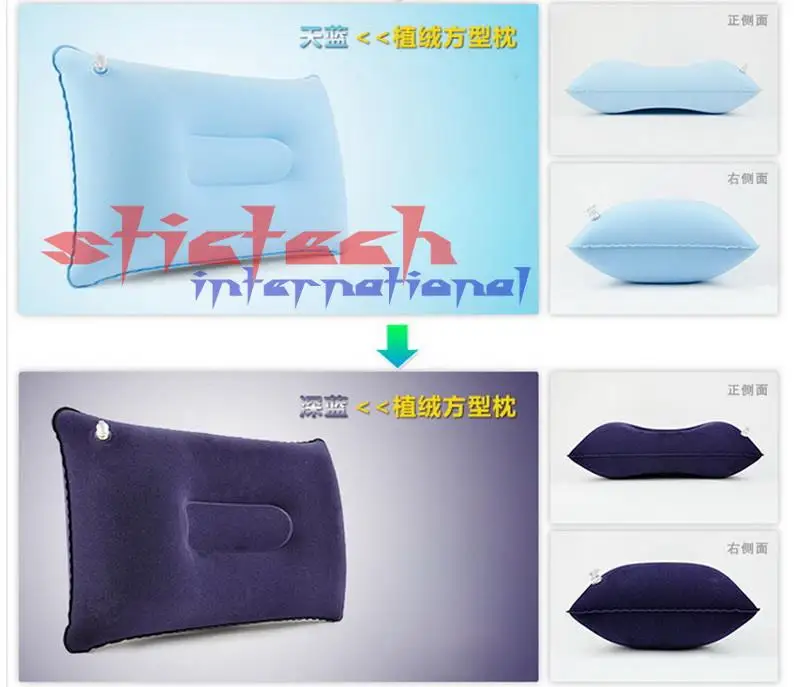 Dhl ИЛИ ems 500 шт наружная надувная подушка в дорогу односторонние замшевые флокированные подушки