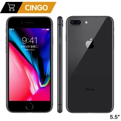Перейти на Алиэкспресс и купить original apple iphone 8 plus hexa core ios 3gb ram 64-256gb rom 5.5 inch 12mp fingerprint 2691mah lte mobile phone