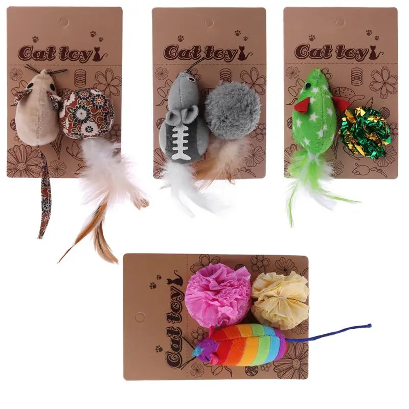 

Mice Animal Cat Toys Catnip InteractiveToy Christmas Pet Products For Kittens