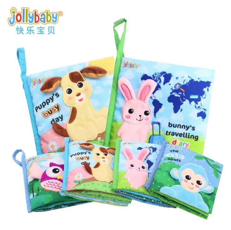 1 шт. jollybaby английская тканевая книга для новорожденных младенцев щенков занятого