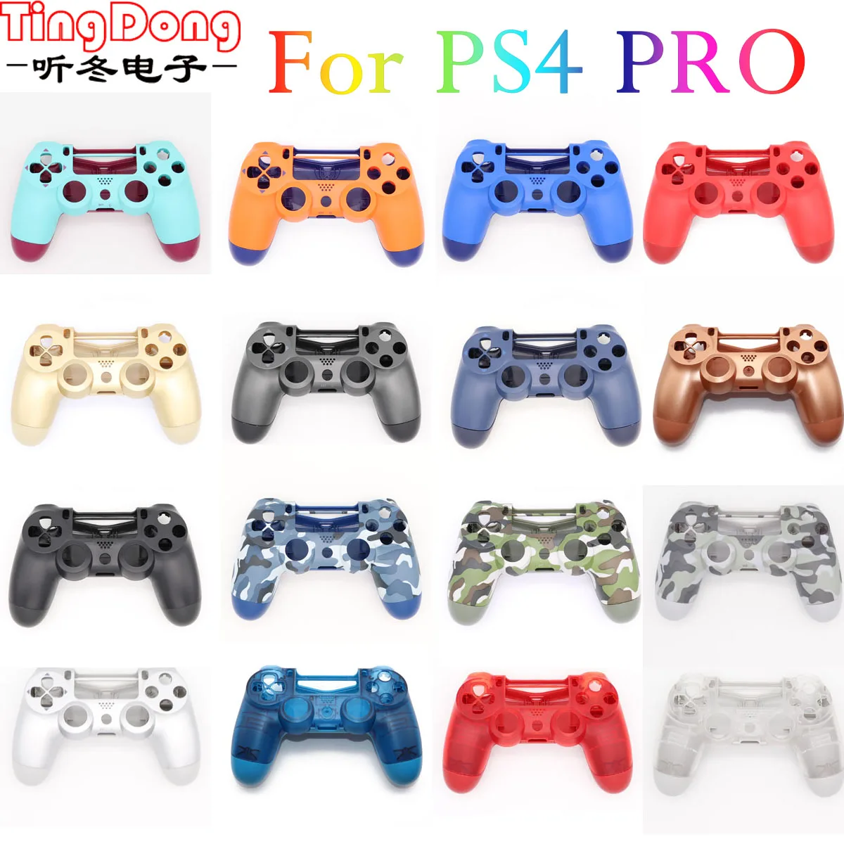 Чехол для контроллера PS4 Pro 4 0 передняя и задняя твердая верхняя крышка корпуса