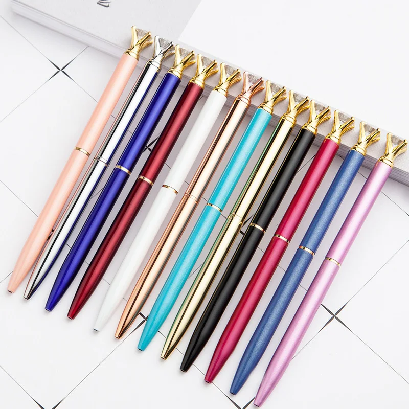 

Metal Durable Ballpoint Pen Portable BallPoint Pen 1 mm Black Ink Refill Exquisite Writing Tool Girl Gift Joy Corner