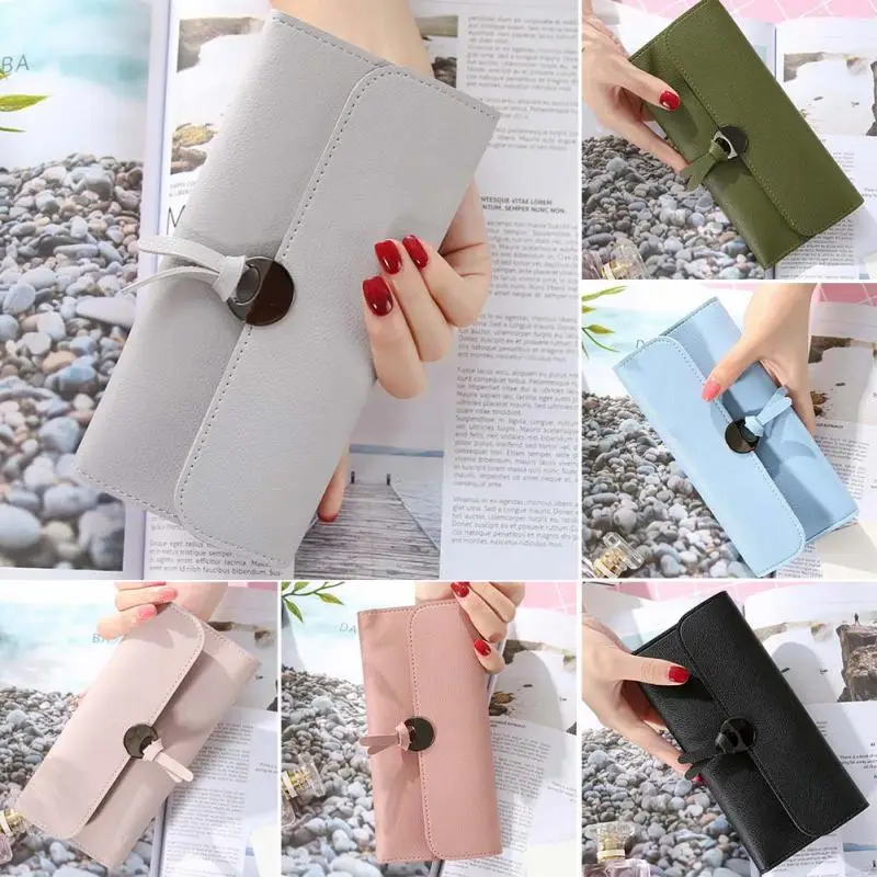 

Fashion Women PU Leather Clutch Wallets Long Card Holder Case Purse Bag Handbag