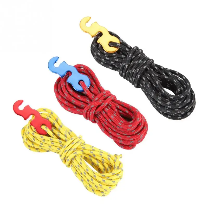 3mm Reflective Tent Wind Rope 4pcs/lot Outdoor Sun Shelter Awning