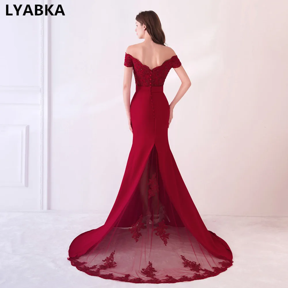 Robe De Soiree, длинное вечернее платье русалки, темно-синие, вечерние, элегантные, vestido de festa, длинное платье на выпускной,, вечерние платья с бисером