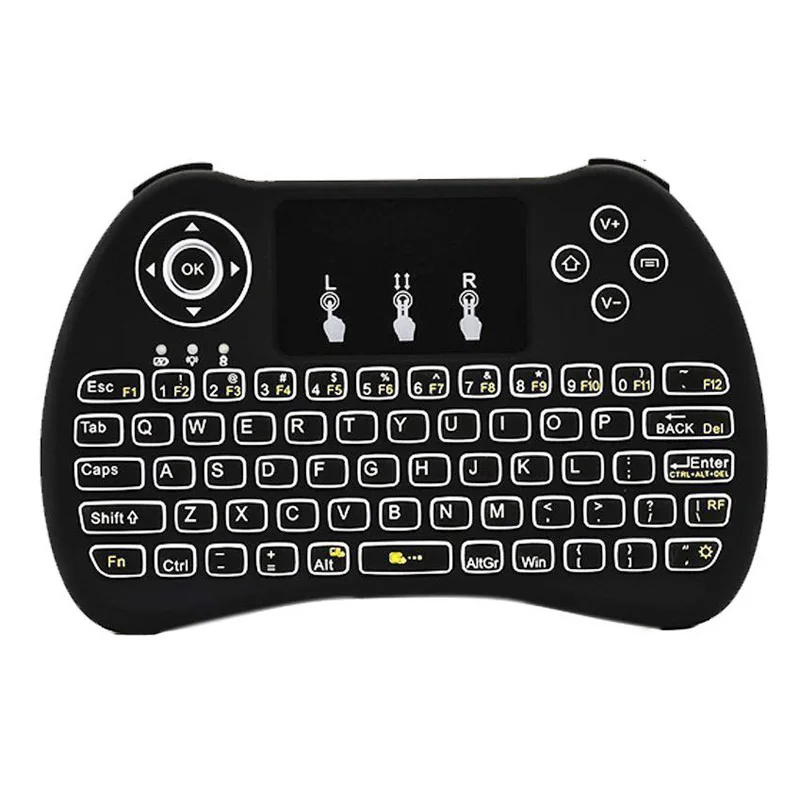 

Mini Backlit Wireless Keyboard H9 With Touchpad Mouse Handheld Remote Keyset For PC Pad Android TV Box Google HTPC IPTV ND998
