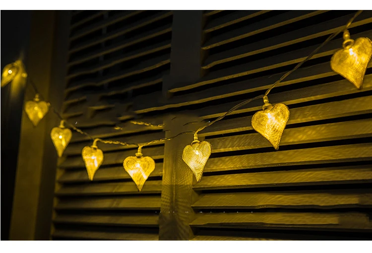 20Led Fairy Retro Heart Shaped Battery Operated String Lights 2.5M LED Decoration For Christmas Garland New Year gerlyanda 2018 20Led Fairy Retro Heart Shaped Battery Operated String Lights 2.5M LED Decoration For Christmas Garland New Year gerlyanda 2018