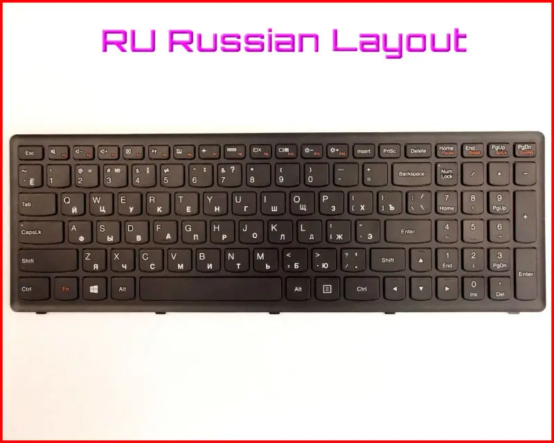 Новая клавиатура RU Русская версия для Lenovo Ideapad S500 IFI ITH S510 S510P Touch 15 6 &quotноутбук с