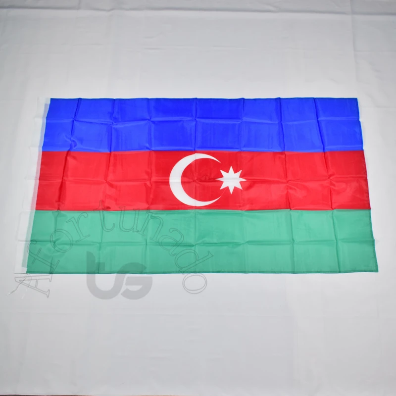 Азербайджан 90*150 см азербайджанский флаг баннер 3x5 футов висящий национальный флаг для удовлетворения, парад, вечерние. висит