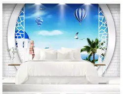 Пользовательские фото обои для стен 3 d морской пейзаж фрески 3D ТВ фоне стены бумаги для гостиной украшения