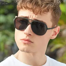 TR90 поляризационные солнцезащитные очки пилота для мужчин и женщин Модные Оттенки UV400 Винтажные Очки 45904