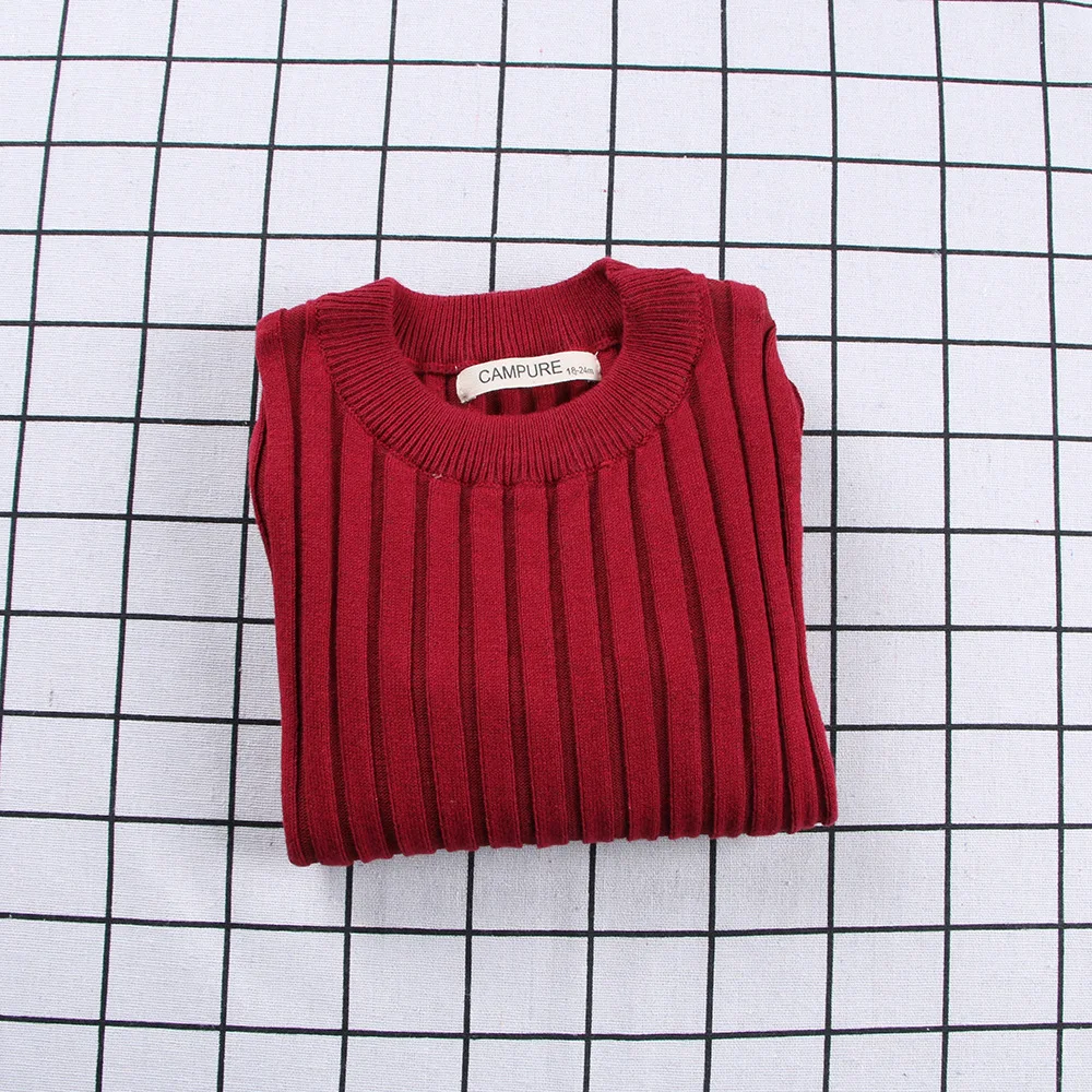 Детские свитера, вязаный свитер для мальчиков и девочек, весенне-осенний свитер для малышей, тонкий трикотажный пуловер, RT058