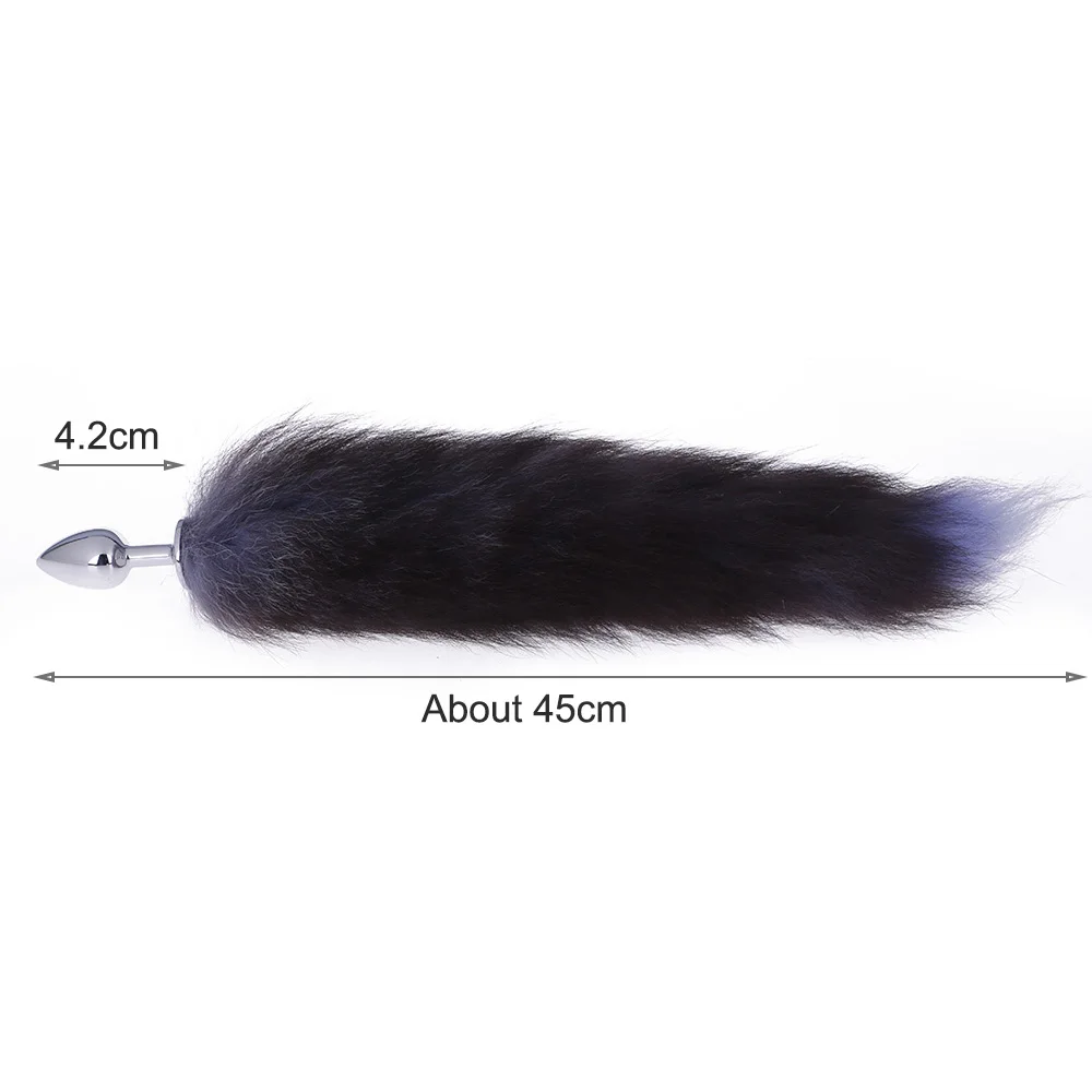 Stainless Steel Faux Fox Tail Toy Stopper Gift Gags /& Practical Jokes Toy Tail