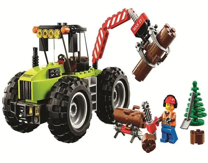 

BELA 10870 City Forest Tractor Building Blocks kids DIY Educational Bricks Toys gift For Children Compatible with Legoings 60181