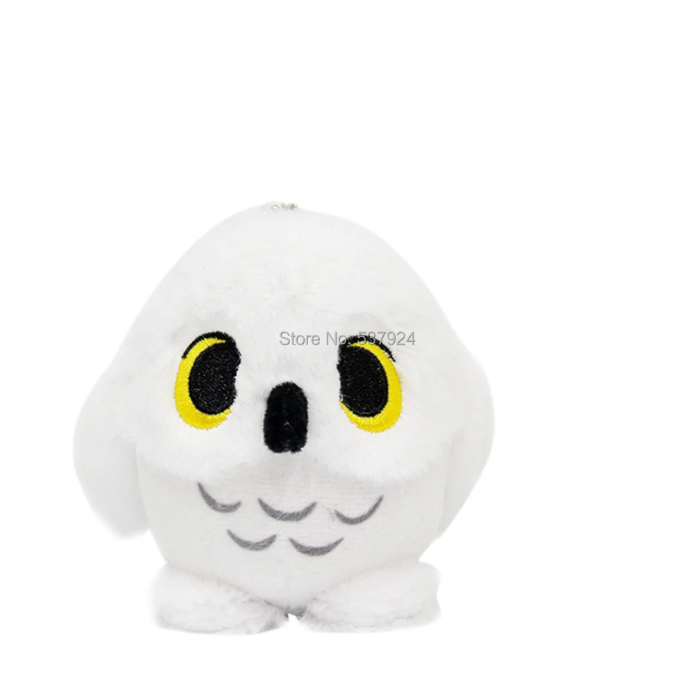 

New Q Harry Potter Hedwig Snowy White Owl 3.5" 9CM Plush Doll Keychain Pendant-CPPY