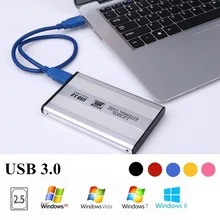 200 шт./лот USB 3,0 SATA 2," дюймовый HD HDD корпус жесткого диска Алюминиевый Чехол Коробка