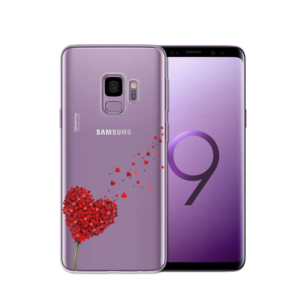 Чехол из ТПУ с рисунком для samsung Galaxy S9 S9 Plus, силиконовый чехол для телефона samsung S7 Edge, S8, S8 Plus, S10, прозрачный чехол