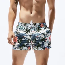 Для Мужчин's пляжные трусы Новинка года кокосовой пальмы печатных быстросохнущие дышащие шорты для плавания мужские домашние шорты пляжная одежда