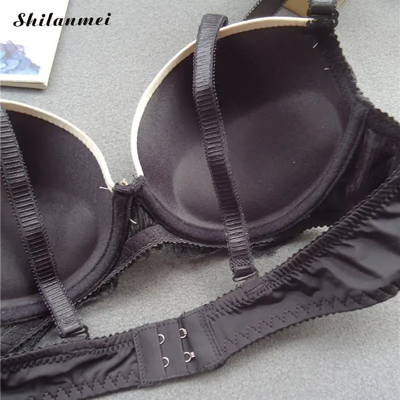 2018 Sexy Underwear Women Bra Set Lingerie Set Elegant Lace Printed Push Up Bra And Panty Set Red Bralette Set Ropa Interior