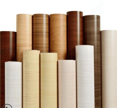 厚い防水 Pvc 木目ステッカー自己接着壁紙ワードローブ食器棚デスクトップ歳ルームドア家具リフォーム 壁紙 Aliexpress