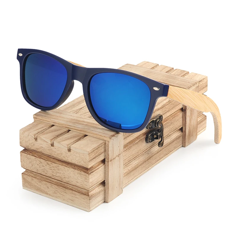 Мужские и женские очки с бамбуковыми дужками поляризационные|bobo bird sunglasses|sunglasses