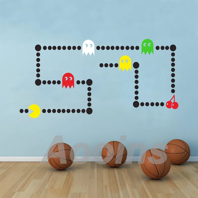 HWHD Pacman Arcade Game Art Wall Sticker Room Decor