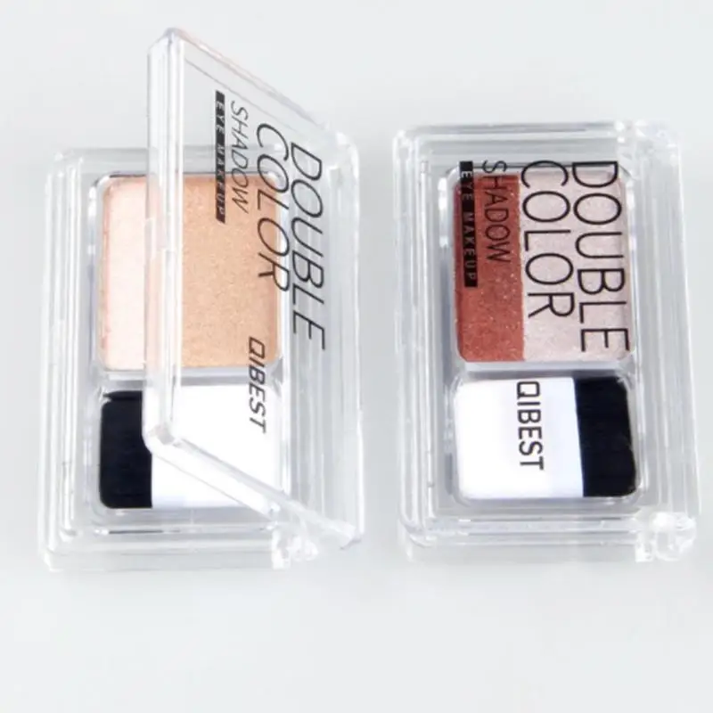 Magazine Lazy Eyeshadow Stamp Eye Shadow Double color Shimmer Palette водонепроницаемый стойкий натуральный макияж для глаз телесного цвета